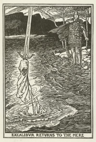 Excalibur Returns to the Mere by Henry Justice Ford